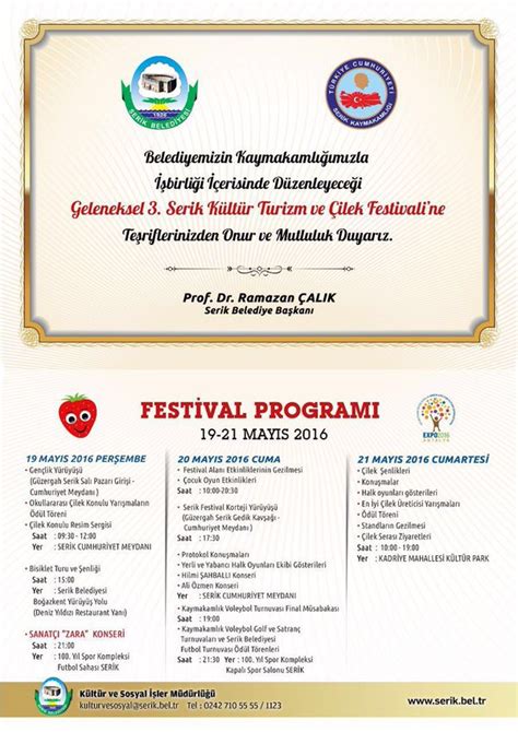 Antalya Serik Geleneksel Kültür Turizm ve Çilek Festivali