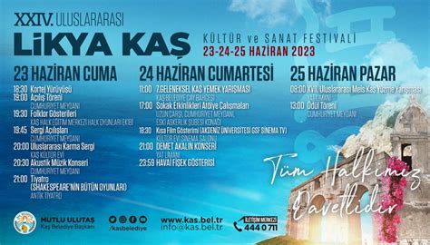 Antalya Uluslar Arası Likya Kaş Kültür Ve Sanat Festivali