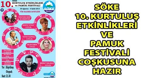 Aydın Söke Pamuk Festivali ve Kuruluş Etkinlikleri