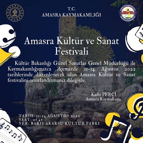 Bartın Amasra u Kültür Ve Sanat Günleri Festivali