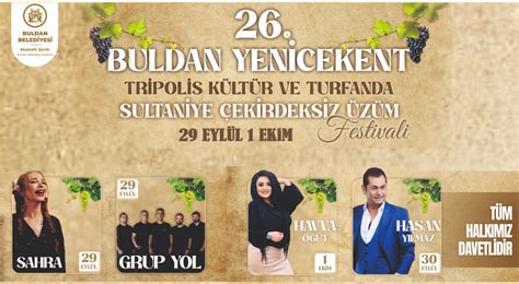 Denizli Yenicekent Turfanda Sultaniye Çekirdeksiz Üzüm Festivali