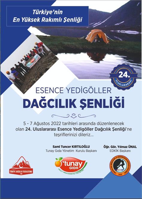 Erzincan Esence Yedigöller Uluslararası Dağcılık Festivali
