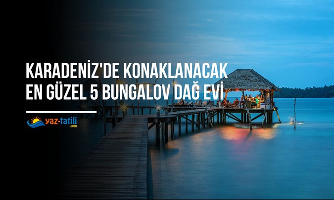 Karadeniz'de Konaklanacak En Güzel 5 Bungalov Dağ Evi