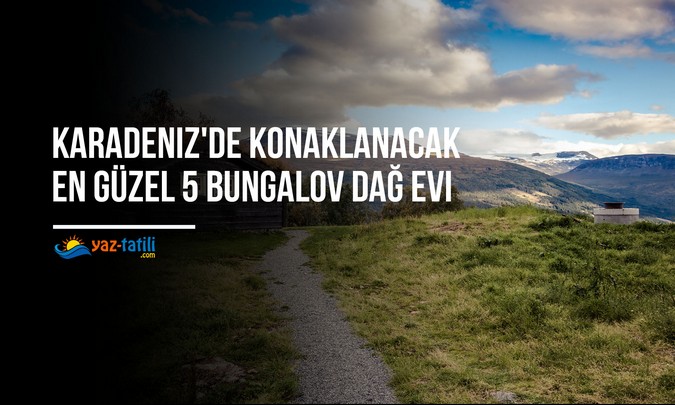 Karadeniz'de Konaklanacak En Güzel 5 Bungalov Dağ Evi